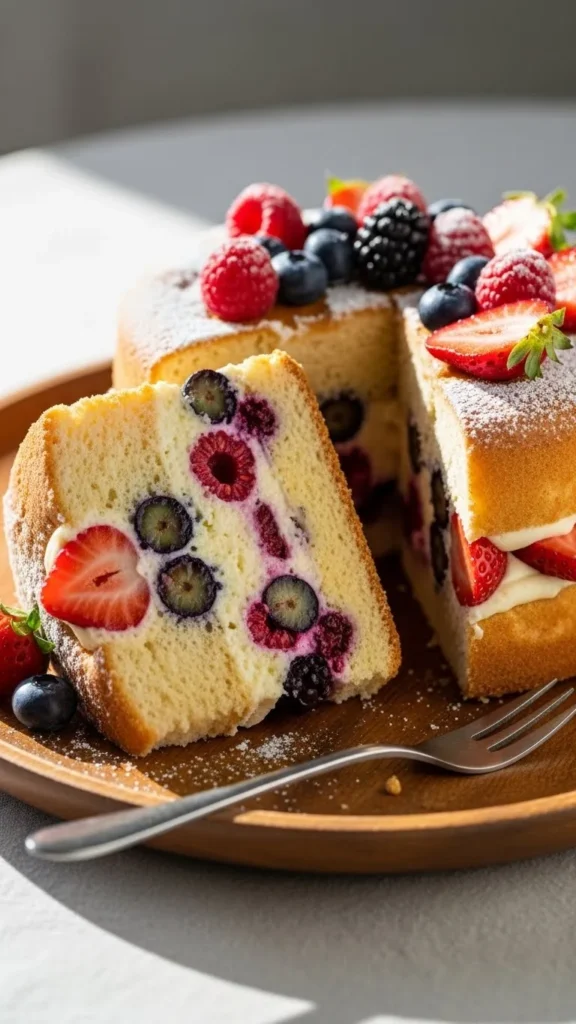 Apple and Berry Sponge
