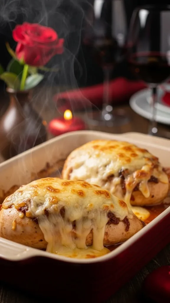 Baked Chicken with Cheese Topping