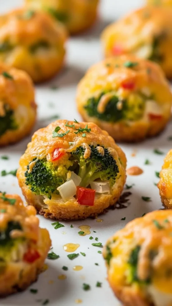 Cheesy Broccoli Bites
