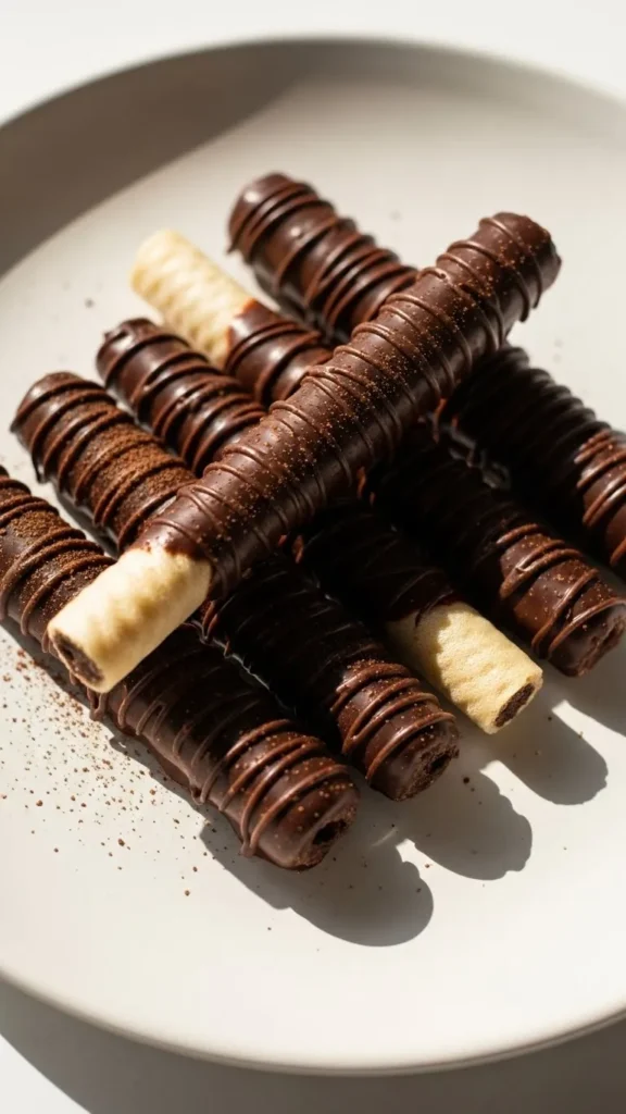 Chocolate-Covered Wafer Sticks