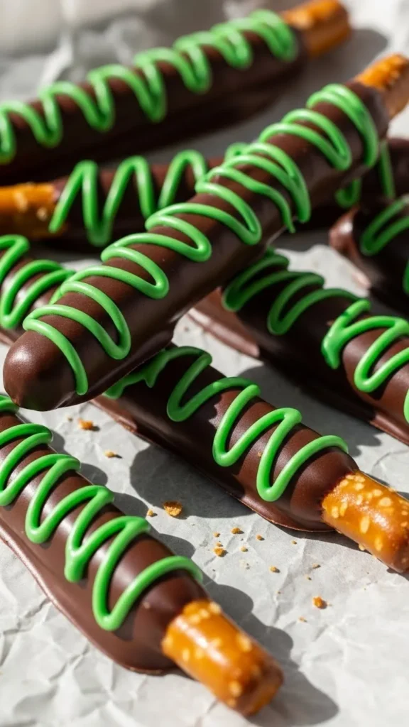 Chocolate-Dipped Pretzel Rods