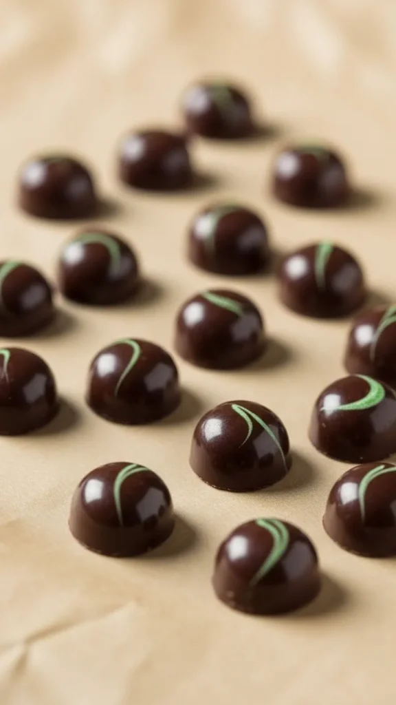 Chocolate Mint Buttons