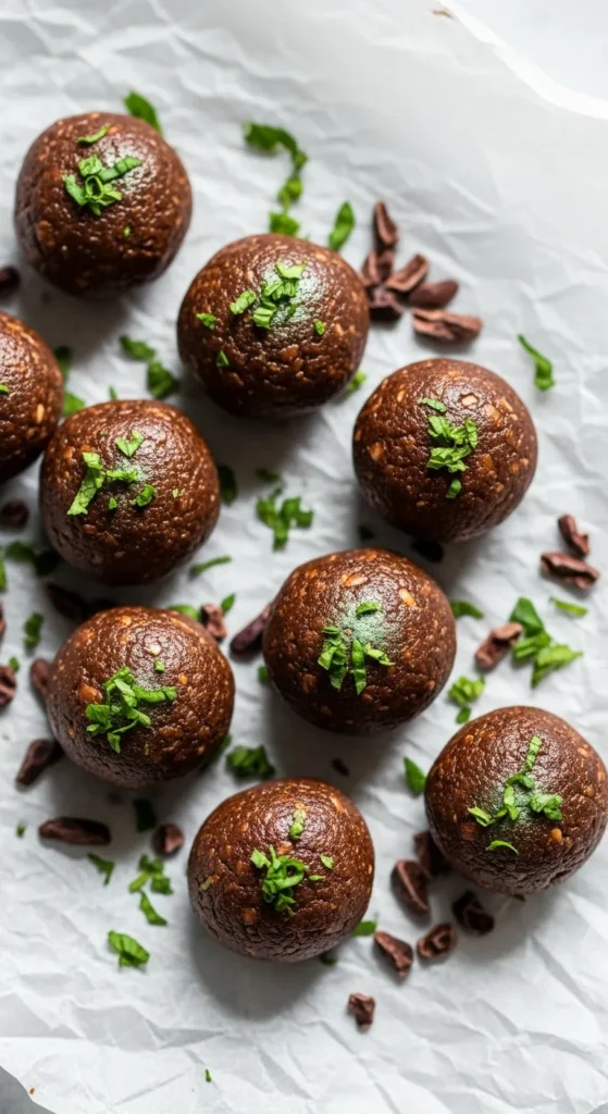 Chocolate Mint Energy Bites