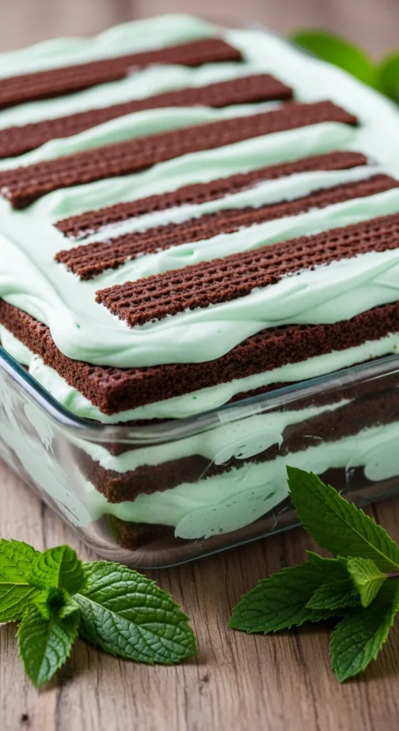 Chocolate Mint Icebox Cake