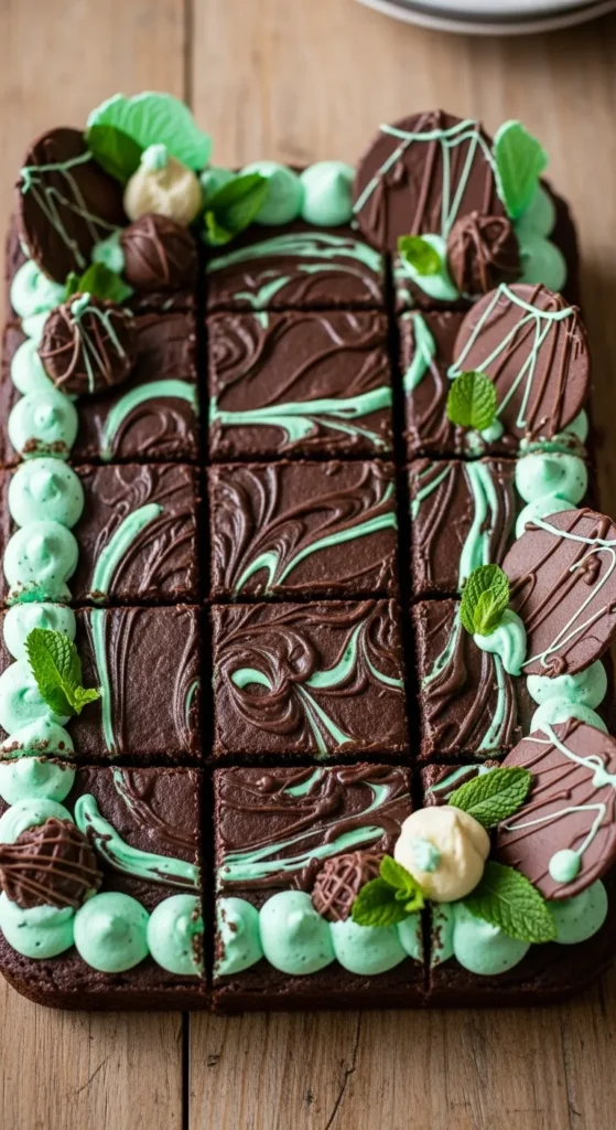 Chocolate Mint Sheet Pan Cake