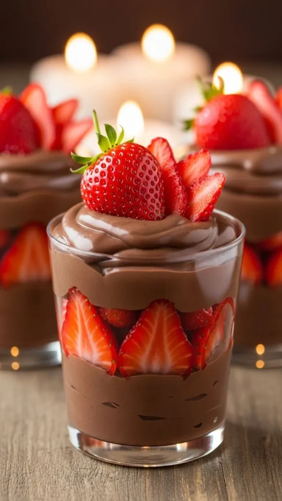 Chocolate Strawberry Parfaits