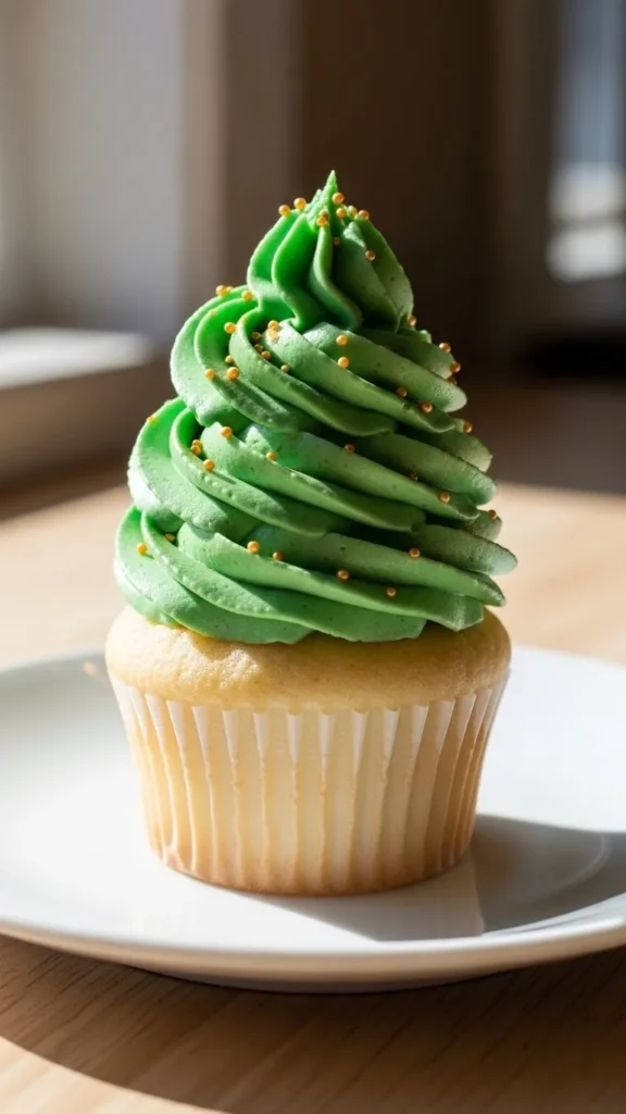 Classic Green Swirl Cupcakes