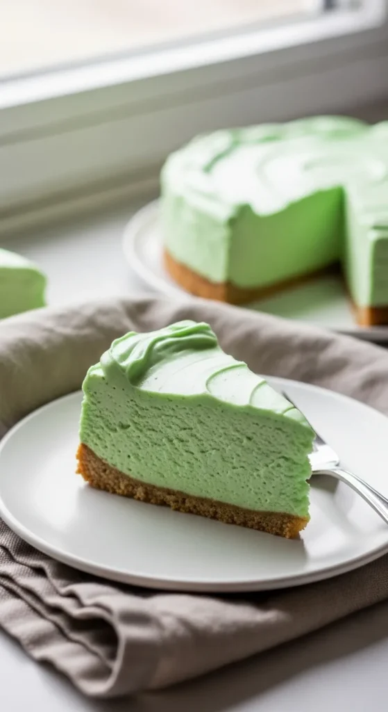 Classic Mint Cream Cheesecake