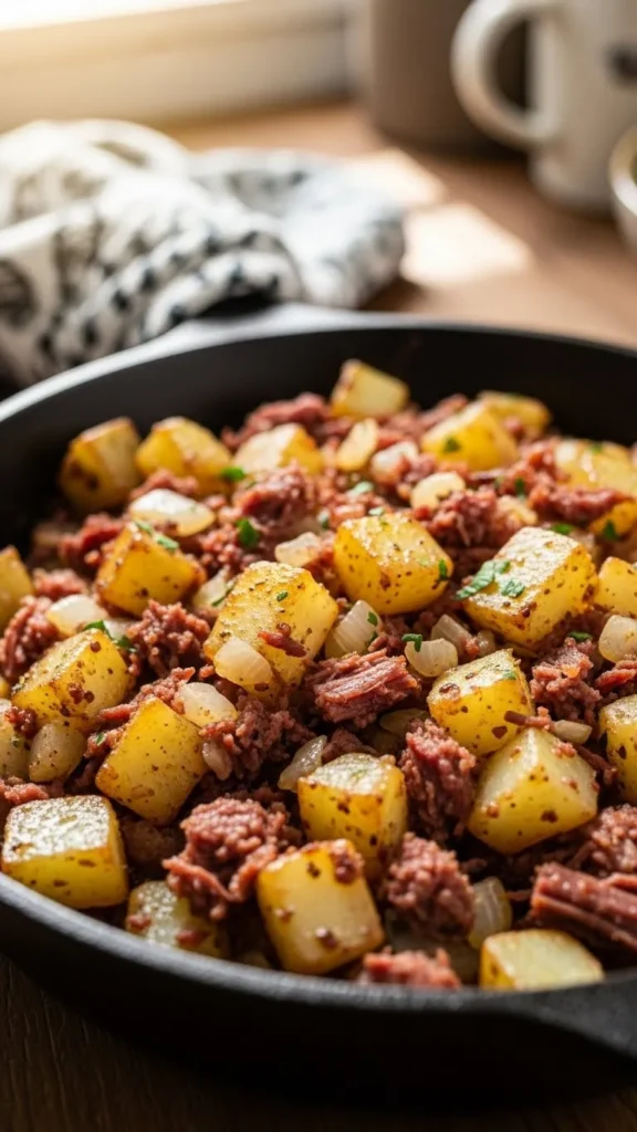 Corned Beef Hash with Soft Potatoes