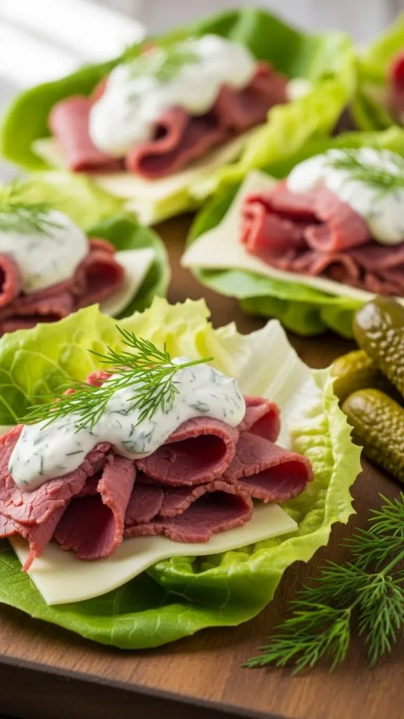  Corned Beef Lettuce Wraps