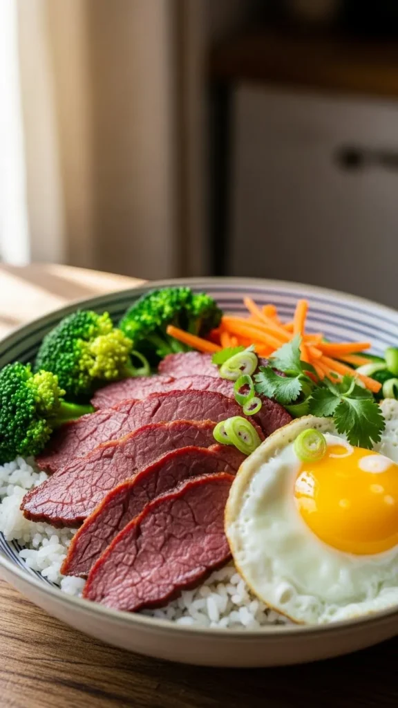 Corned Beef Rice Bowl