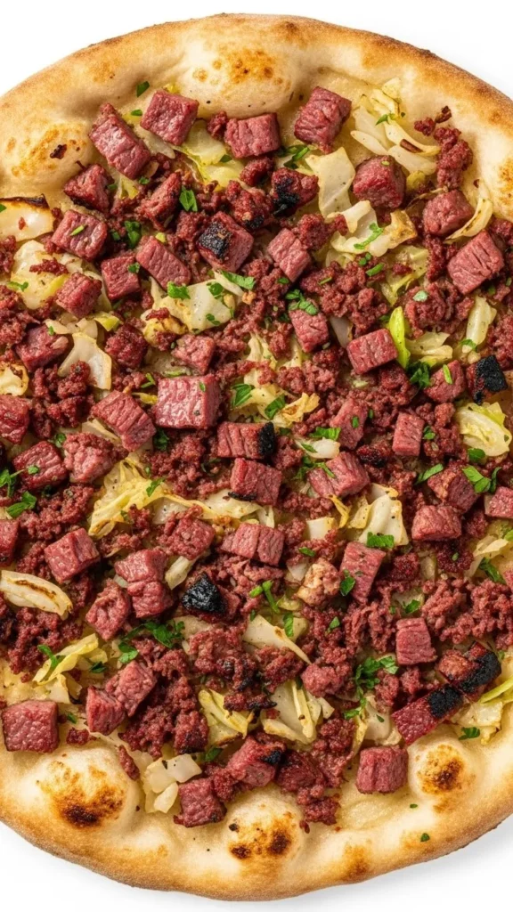 Corned Beef and Cabbage Flatbread