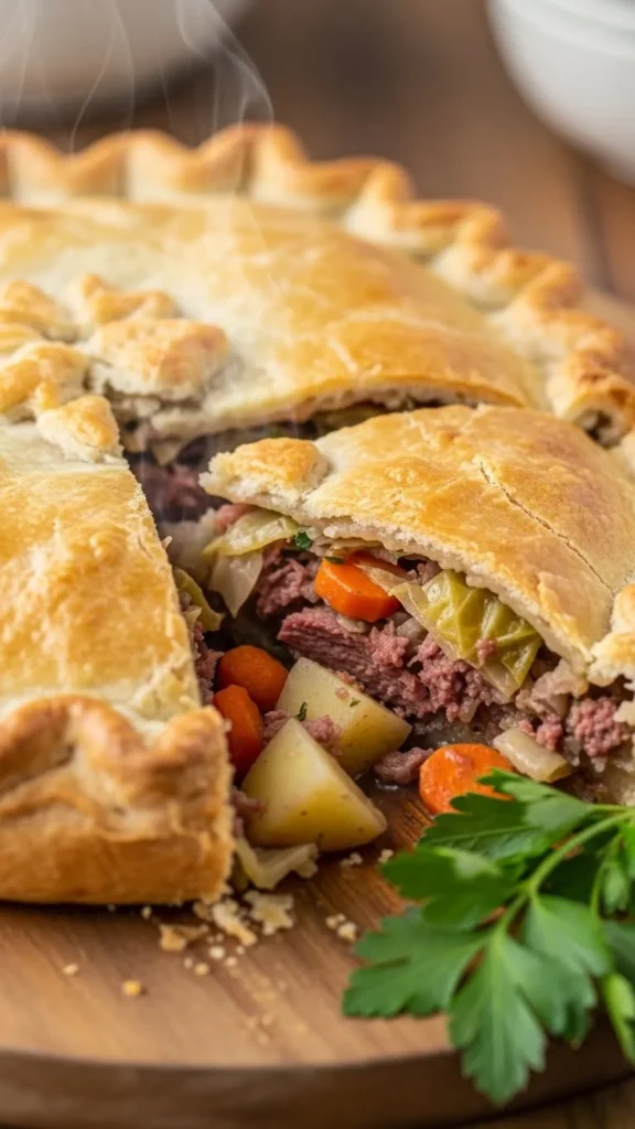 Corned Beef and Cabbage Pot Pie