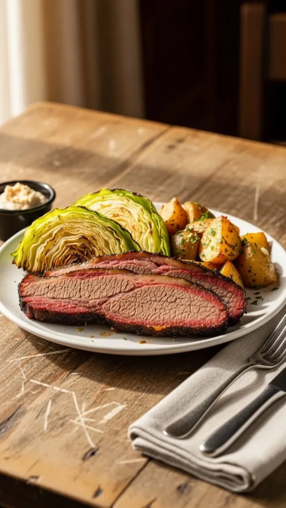 Corned Beef–Style Brisket with Cabbage