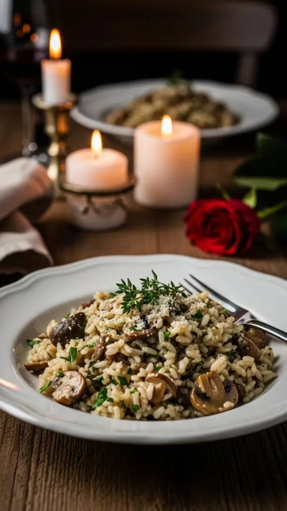 Creamy Rice with Mushrooms