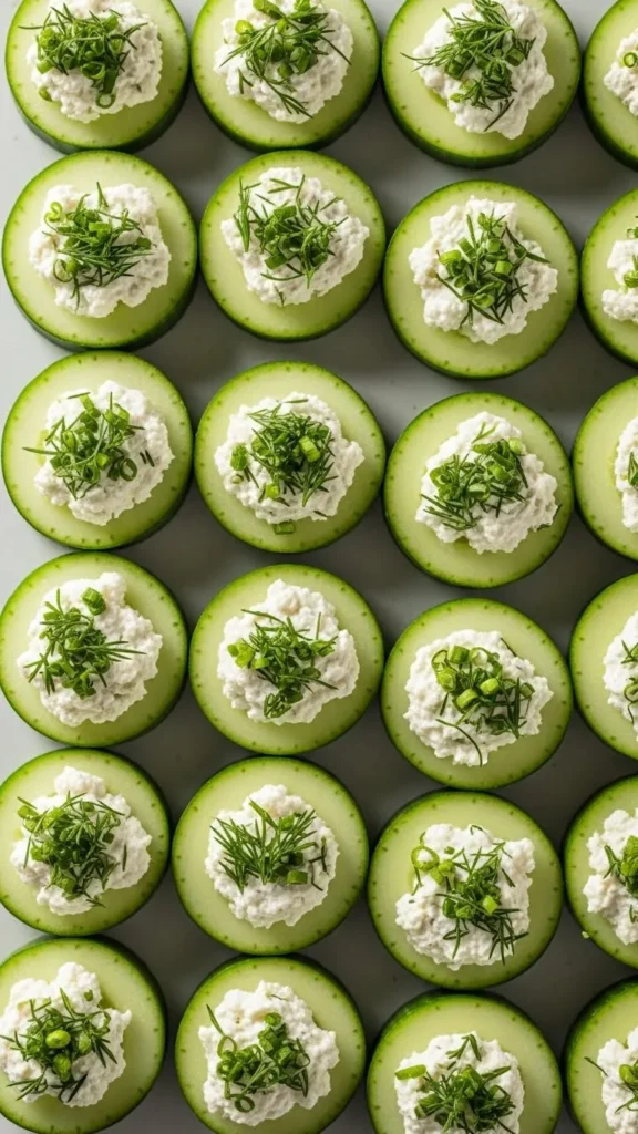 Cucumber Cheese Bites
