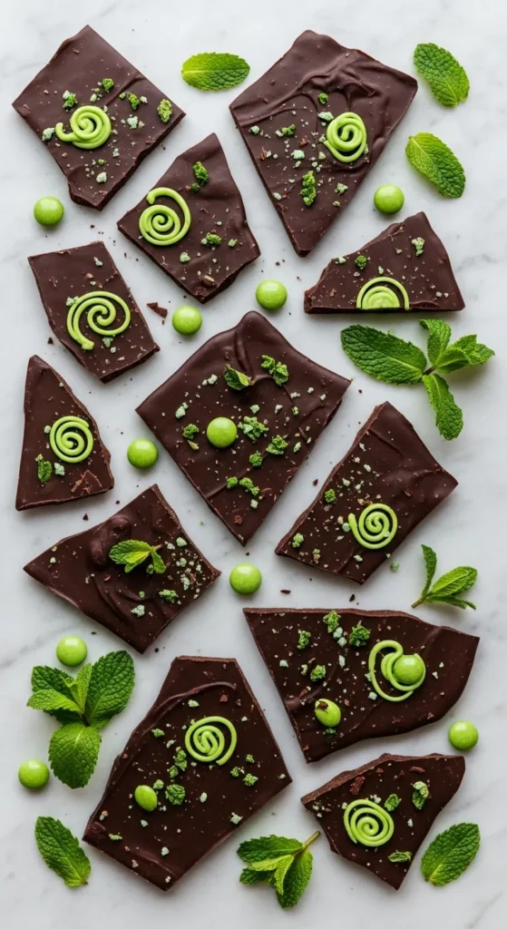 Dark Chocolate Mint Bark