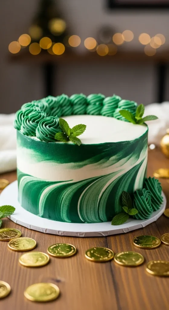 Emerald Marble Cake