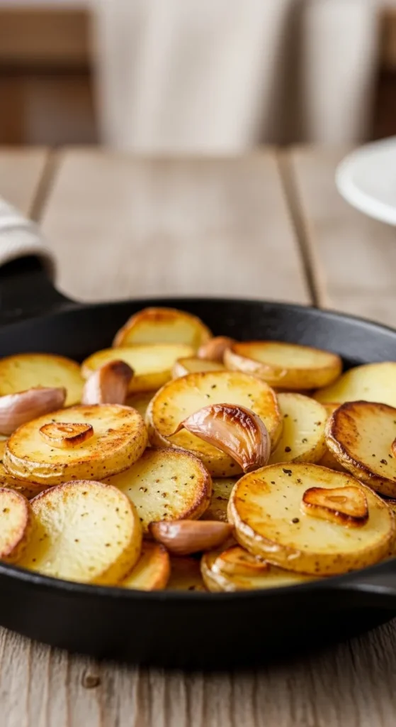 Garlic Pan Potatoes