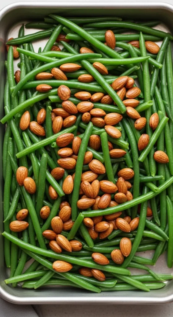 Green Bean Almondine Tray