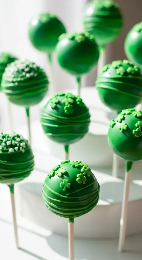 Green Cake Pops