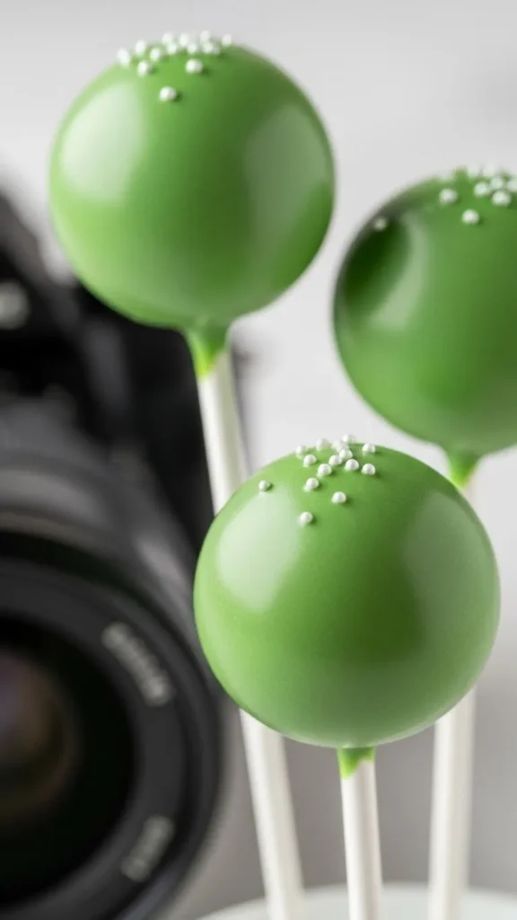 Green Cake Pops