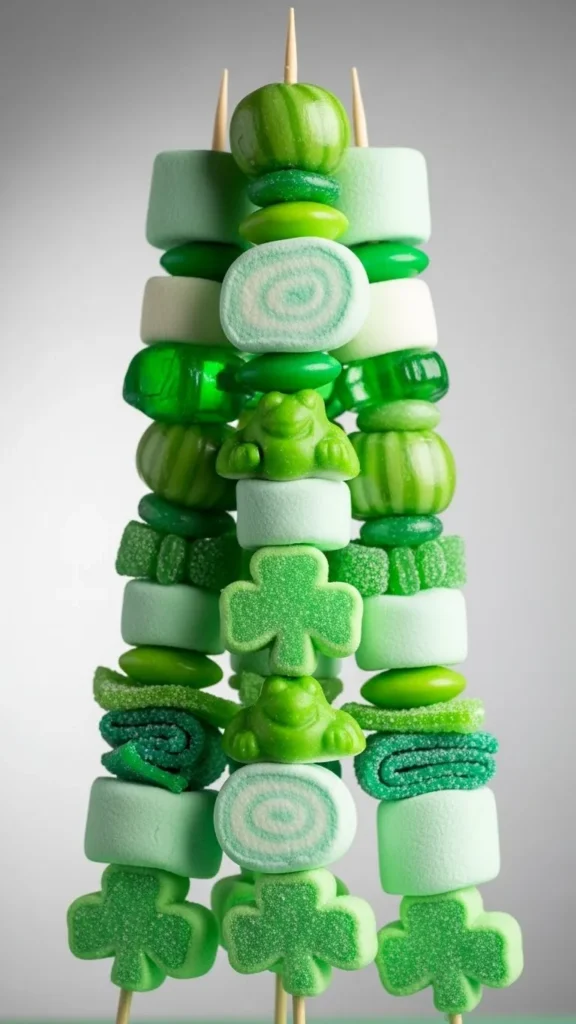 Green Candy Skewers
