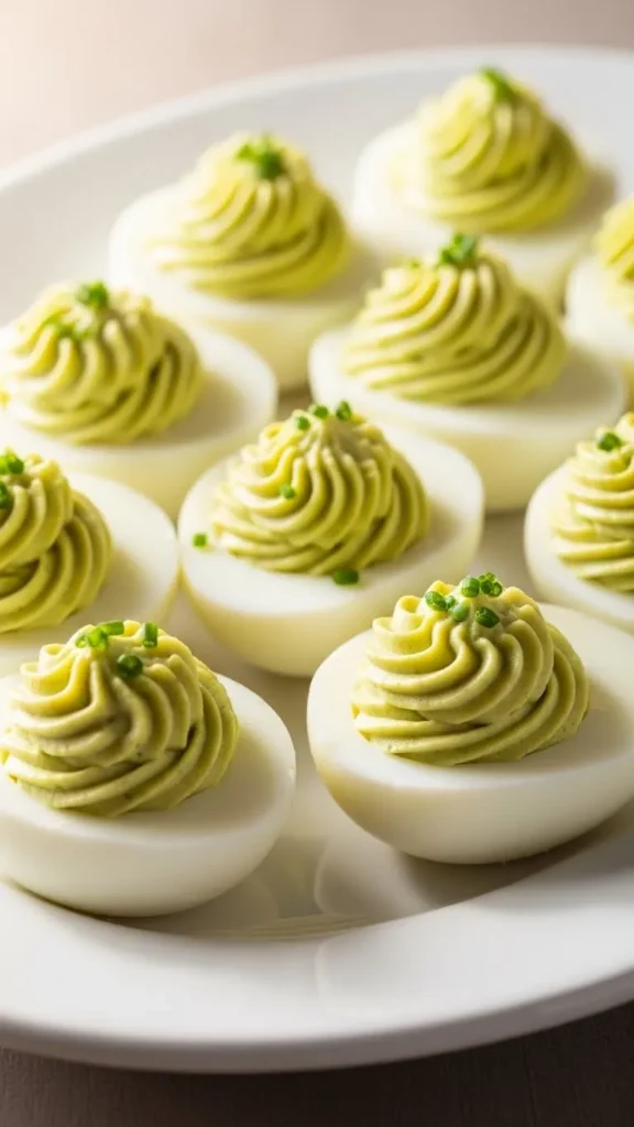 Green Deviled Eggs