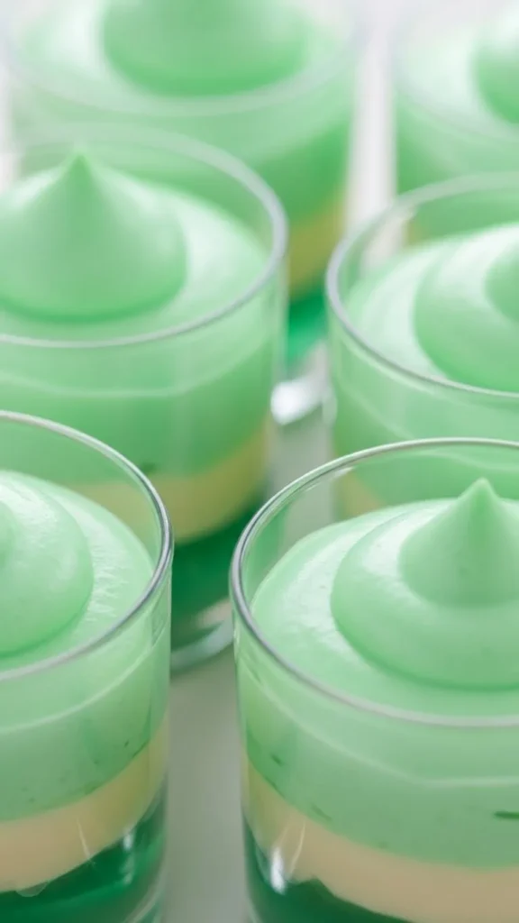  Green Drizzle Pound Cake Slices