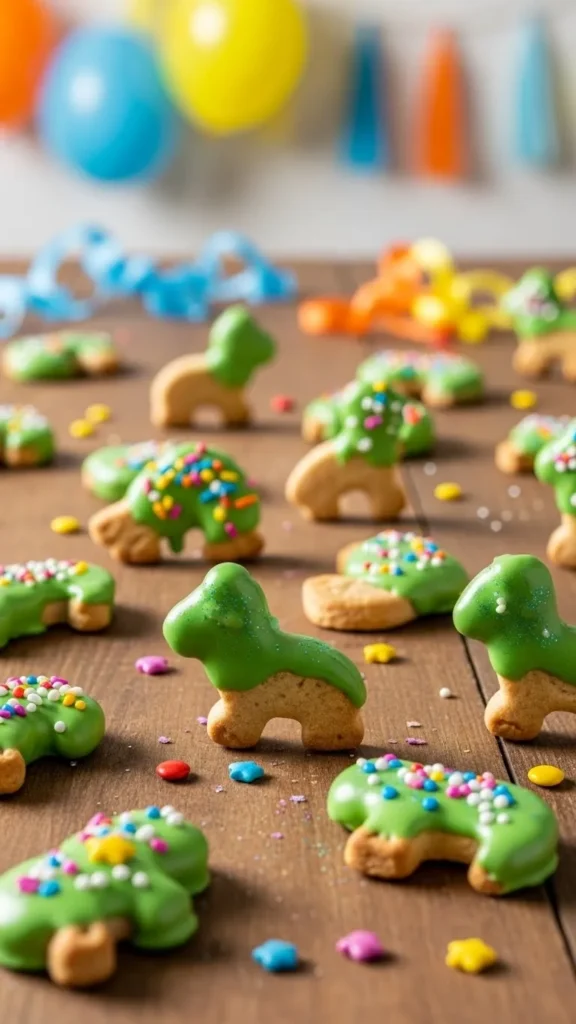 Green Frosted Animal Crackers