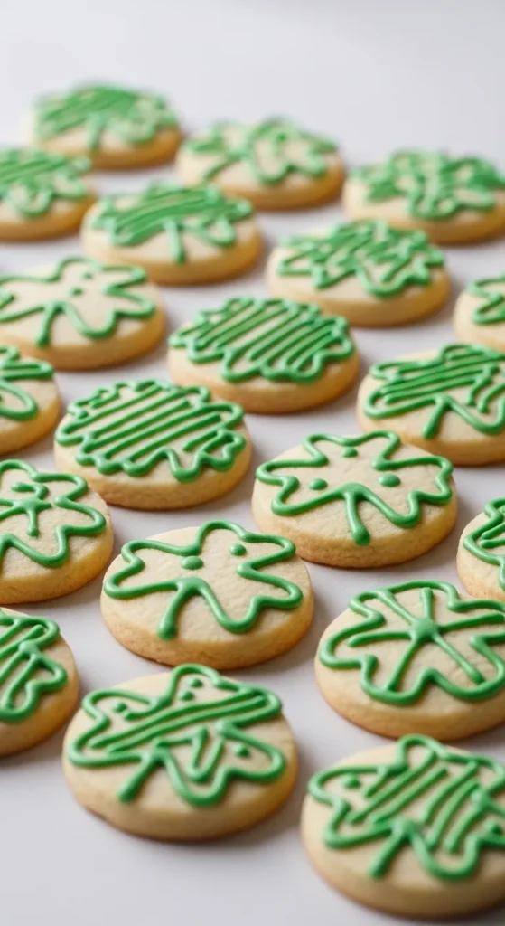 Green Frosted Shortbread