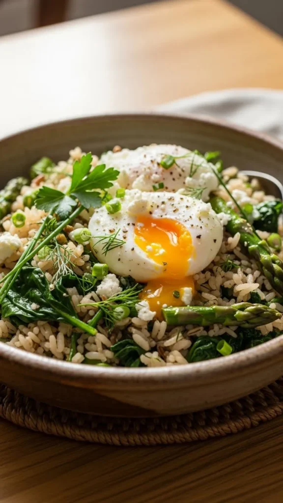 Green Herb Breakfast Rice