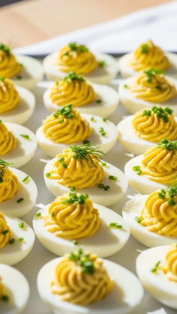 Green Herb Deviled Eggs