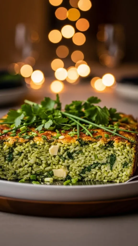 Green Herb Rice Casserole