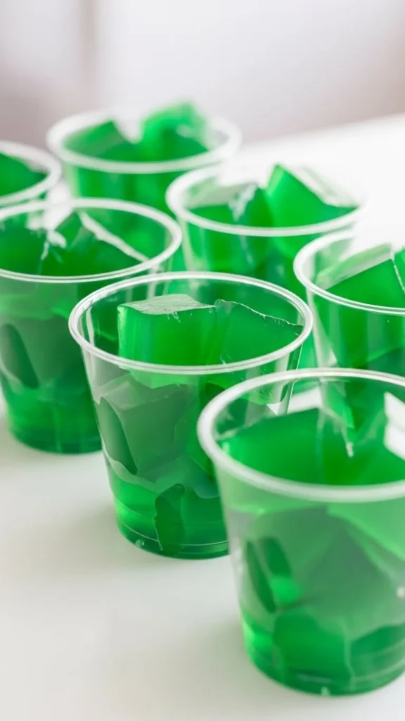 Green Jello Cubes