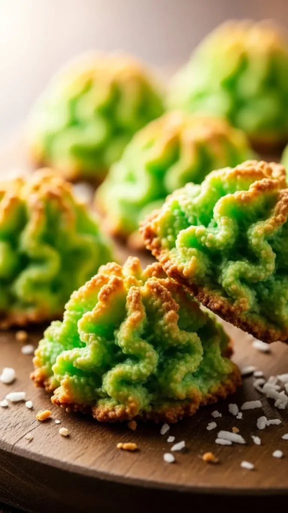 Green Macaroon Cookies