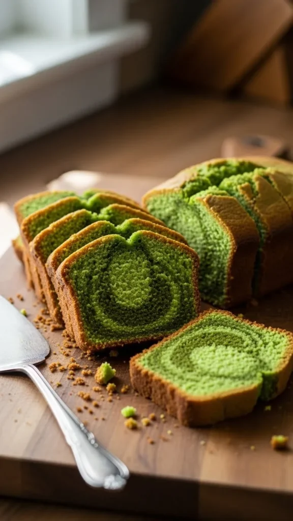 Green Marble Pound Cake