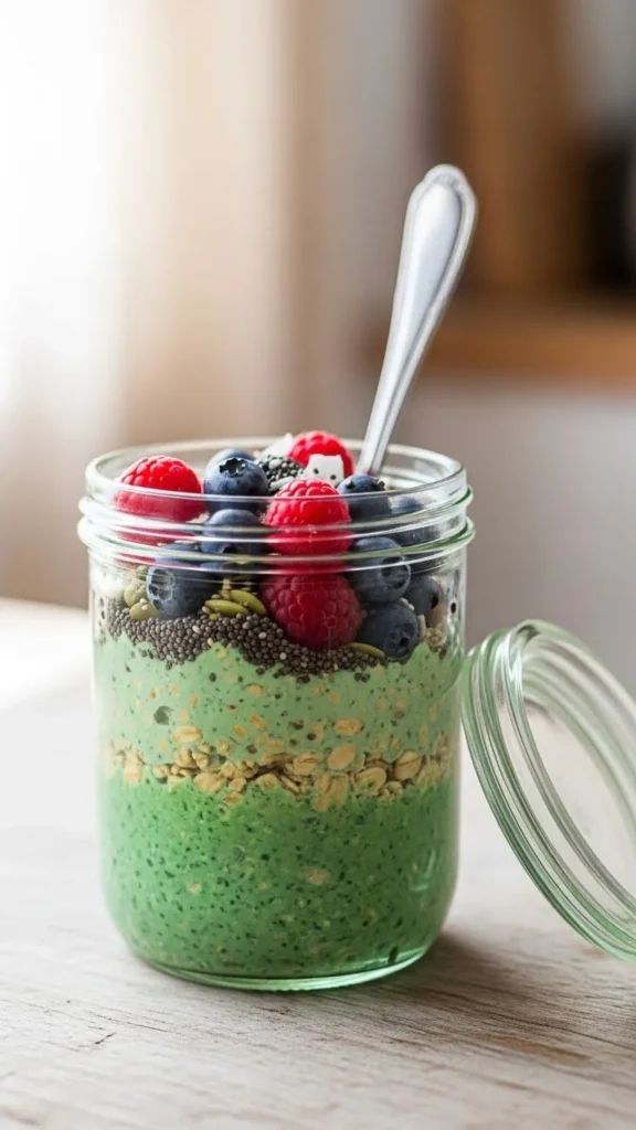 Green Overnight Oats