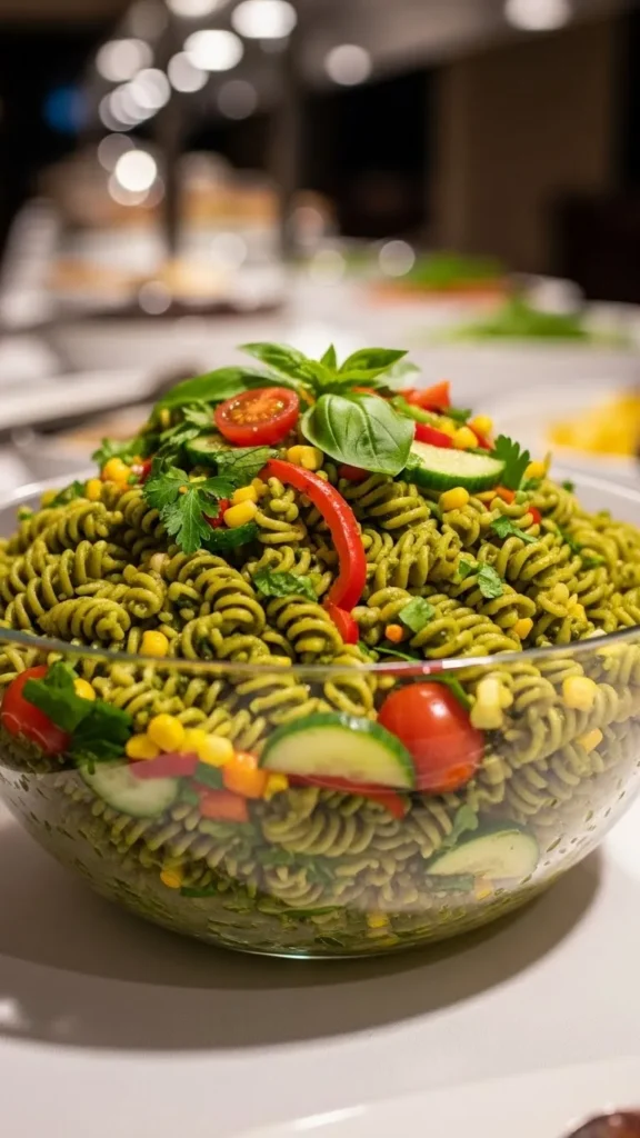 Green Pasta Salad Bowl
