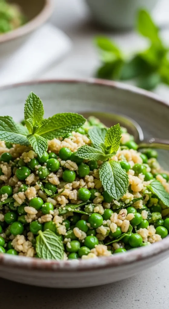 Green Pea and Mint Grain Salad