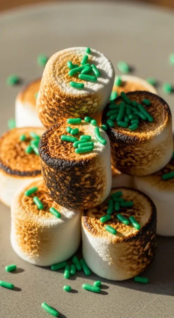 Green Sprinkle Marshmallow Clusters