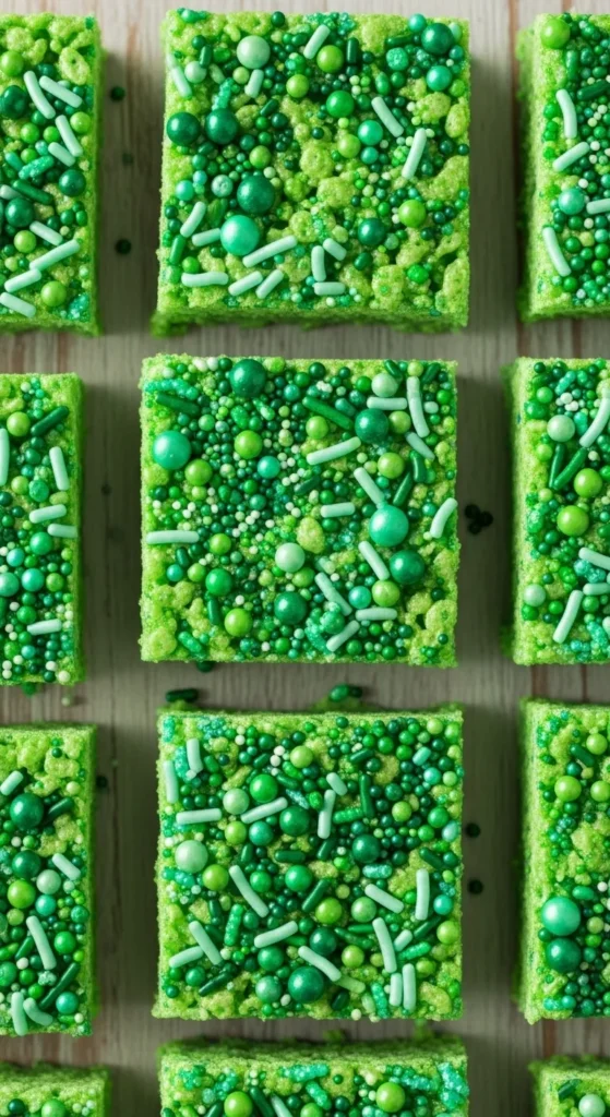 Green Sprinkle Squares