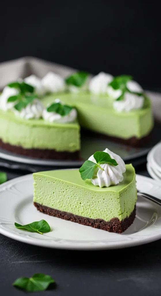 Green Tea Chocolate Cheesecake