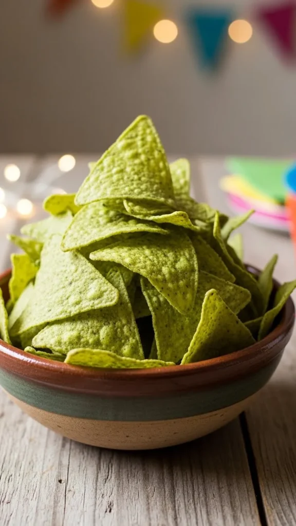Green Tortilla Chips