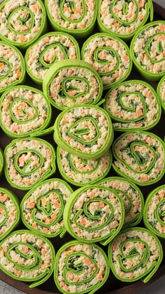 Green Tortilla Pinwheels
