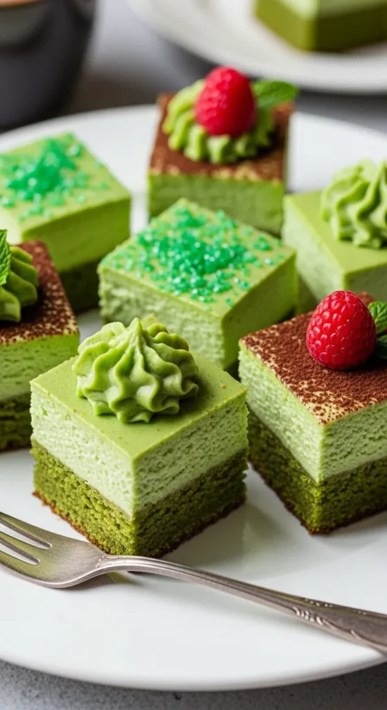 Green Velvet Cheesecake Bars