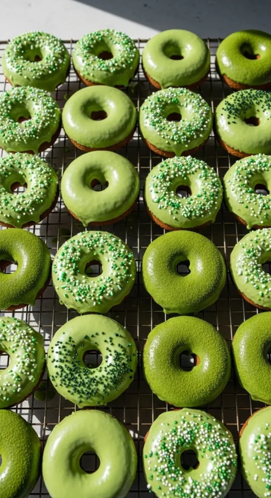 Green Velvet Donuts