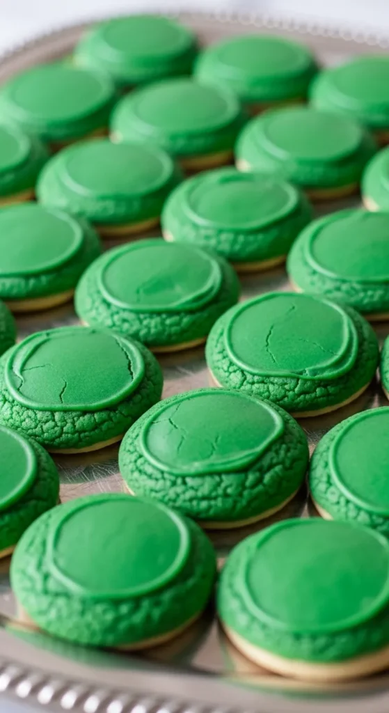 Green Velvet Frosted Sugar Cookies