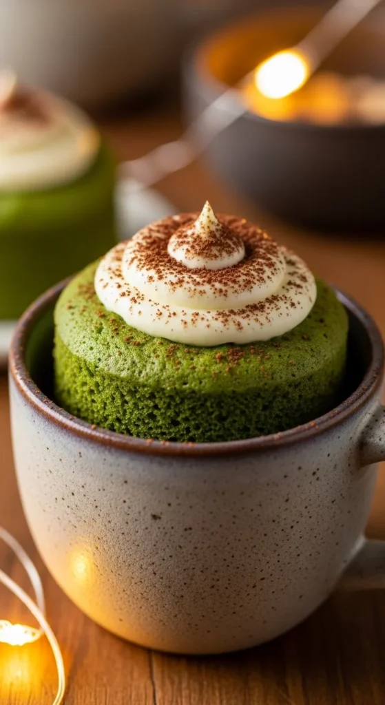 Green Velvet Mug Cake