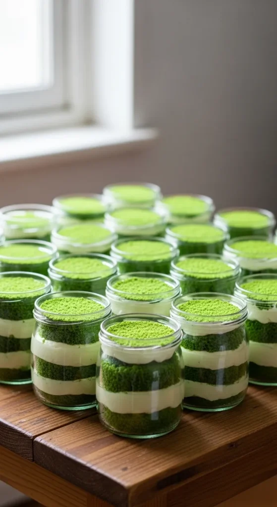 Green Velvet Parfait Jars